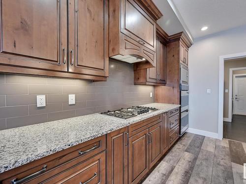 66 Chestnut Way, Fort Saskatchewan, AB - Indoor Photo Showing Kitchen With Upgraded Kitchen