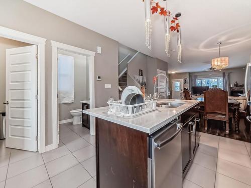 12120 85 Street, Edmonton, AB - Indoor Photo Showing Kitchen With Double Sink