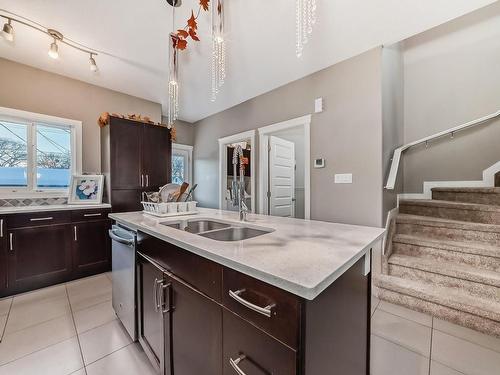 12120 85 Street, Edmonton, AB - Indoor Photo Showing Kitchen With Double Sink