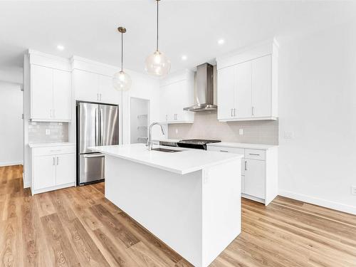 2215 Muckleplum Crescent, Edmonton, AB - Indoor Photo Showing Kitchen With Upgraded Kitchen