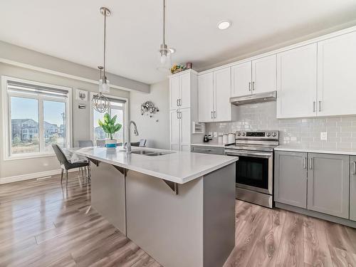 4631 175 Avenue, Edmonton, AB - Indoor Photo Showing Kitchen With Double Sink With Upgraded Kitchen