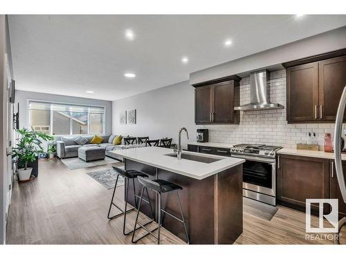 9621 230 Street, Edmonton, AB - Indoor Photo Showing Kitchen With Upgraded Kitchen