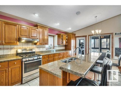 16105 73A Street, Edmonton, AB - Indoor Photo Showing Kitchen With Double Sink