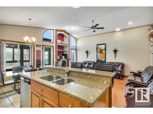 16105 73A Street, Edmonton, AB - Indoor Photo Showing Kitchen With Double Sink