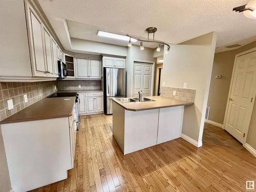 507 11111 82 Avenue, Edmonton, AB - Indoor Photo Showing Kitchen With Double Sink