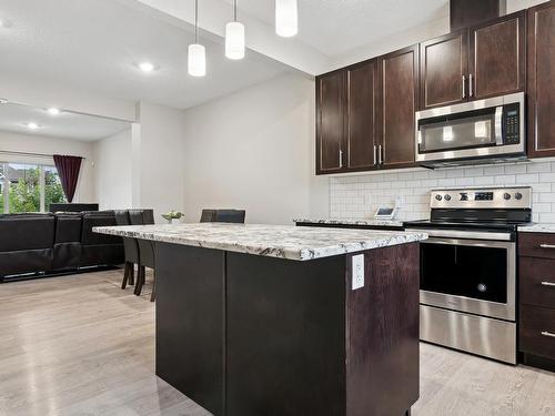 2439 18 Avenue, Edmonton, AB - Indoor Photo Showing Kitchen With Upgraded Kitchen