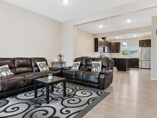 2439 18 Avenue, Edmonton, AB - Indoor Photo Showing Living Room