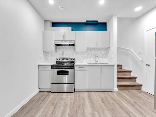 3720 4 Street, Edmonton, AB - Indoor Photo Showing Kitchen With Upgraded Kitchen