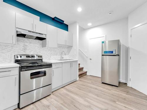 3720 4 Street, Edmonton, AB - Indoor Photo Showing Kitchen With Upgraded Kitchen