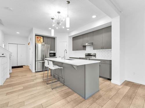 3720 4 Street, Edmonton, AB - Indoor Photo Showing Kitchen With Upgraded Kitchen