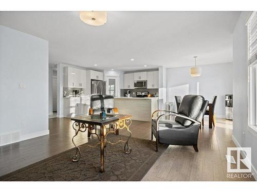 3707 48 Avenue, Beaumont, AB - Indoor Photo Showing Living Room