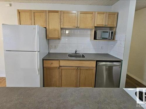 101 11217 103 Avenue, Edmonton, AB - Indoor Photo Showing Kitchen