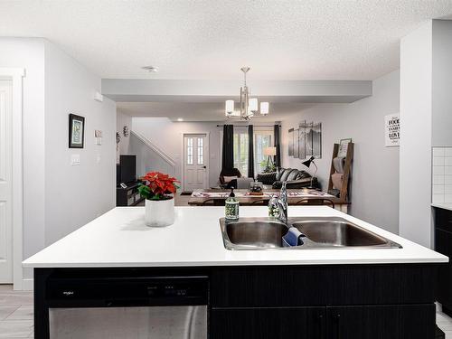 23 1005 Graydon Hill Boulevard, Edmonton, AB - Indoor Photo Showing Kitchen With Double Sink