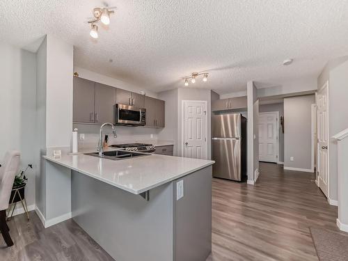 9806 227 Street, Edmonton, AB - Indoor Photo Showing Kitchen With Double Sink