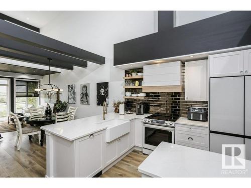 404 9940 Sherridon Drive, Fort Saskatchewan, AB - Indoor Photo Showing Kitchen With Upgraded Kitchen