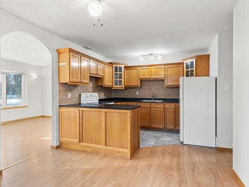 10814 51 Avenue, Edmonton, AB - Indoor Photo Showing Kitchen With Double Sink