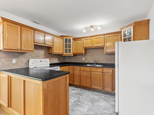 10814 51 Avenue, Edmonton, AB - Indoor Photo Showing Kitchen With Double Sink