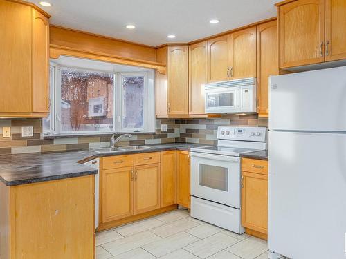 16503 79A Avenue, Edmonton, AB - Indoor Photo Showing Kitchen With Double Sink