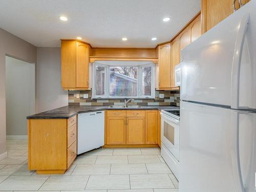 16503 79A Avenue, Edmonton, AB - Indoor Photo Showing Kitchen With Double Sink