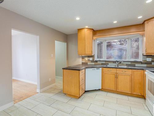 16503 79A Avenue, Edmonton, AB - Indoor Photo Showing Kitchen With Double Sink