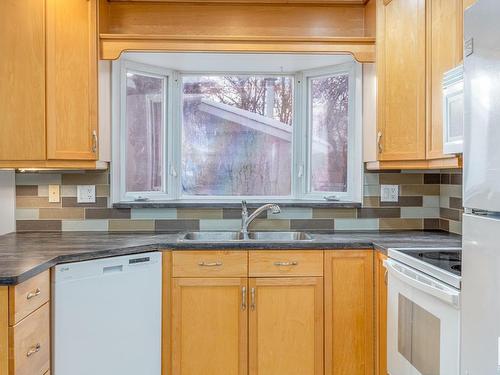 16503 79A Avenue, Edmonton, AB - Indoor Photo Showing Kitchen With Double Sink