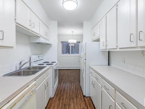 101 10615 156 Street Nw, Edmonton, AB - Indoor Photo Showing Kitchen With Double Sink