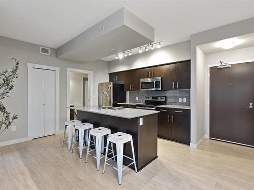 905 10226 104 Street, Edmonton, AB - Indoor Photo Showing Kitchen With Stainless Steel Kitchen