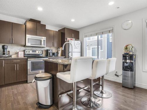 113 3625 144 Avenue, Edmonton, AB - Indoor Photo Showing Kitchen With Stainless Steel Kitchen With Upgraded Kitchen