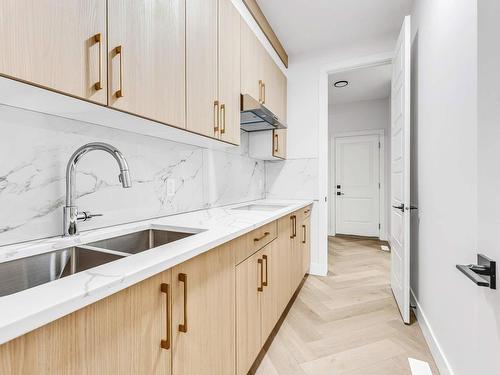 8432 228 Street, Edmonton, AB - Indoor Photo Showing Kitchen With Double Sink