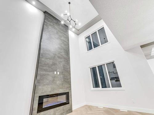 8432 228 Street, Edmonton, AB - Indoor With Fireplace