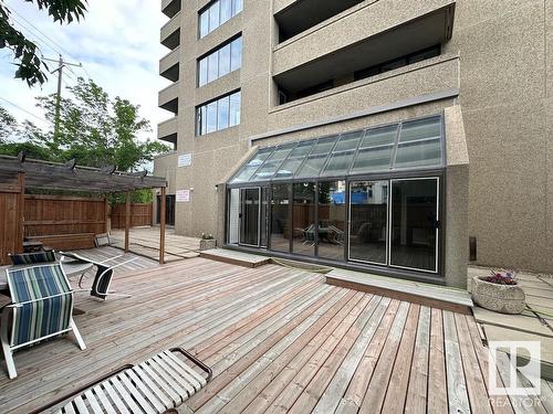 906 8340 Jasper Avenue, Edmonton, AB - Outdoor With Deck Patio Veranda With Exterior