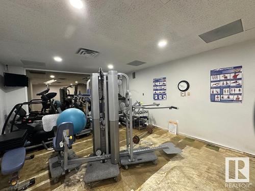 906 8340 Jasper Avenue, Edmonton, AB - Indoor Photo Showing Gym Room