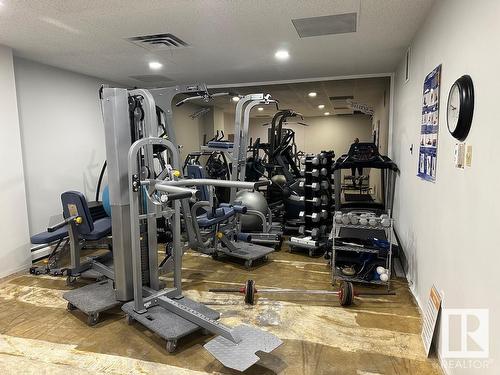 906 8340 Jasper Avenue, Edmonton, AB - Indoor Photo Showing Gym Room