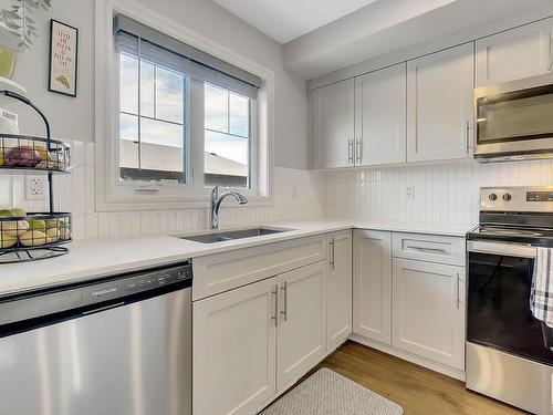 5650 Juchli Avenue, Edmonton, AB - Indoor Photo Showing Kitchen With Double Sink