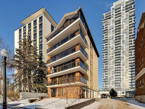 1 11960 100 Avenue, Edmonton, AB - Outdoor With Balcony With Facade