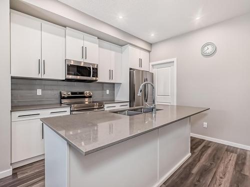 3234 Kulay Way, Edmonton, AB - Indoor Photo Showing Kitchen With Double Sink With Upgraded Kitchen