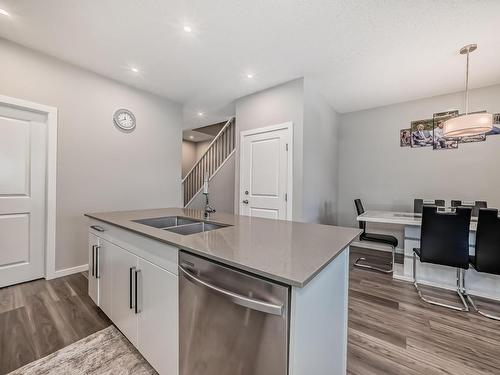 3234 Kulay Way, Edmonton, AB - Indoor Photo Showing Kitchen With Double Sink