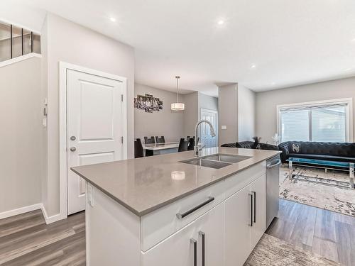 3234 Kulay Way, Edmonton, AB - Indoor Photo Showing Kitchen With Double Sink