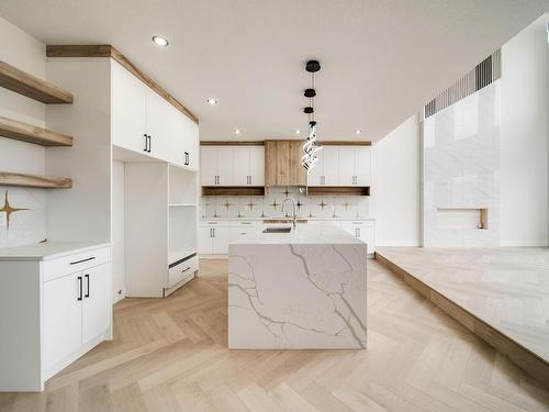 17 Baker Street, Ardrossan, AB - Indoor Photo Showing Kitchen