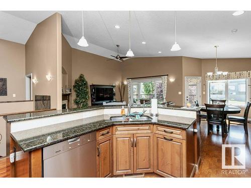 81 Walters Place, Leduc, AB - Indoor Photo Showing Kitchen With Double Sink