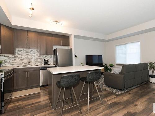 8 4850 Terwillegar Common, Edmonton, AB - Indoor Photo Showing Kitchen With Stainless Steel Kitchen With Upgraded Kitchen