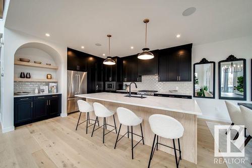 9624 99A Street, Edmonton, AB - Indoor Photo Showing Kitchen With Upgraded Kitchen