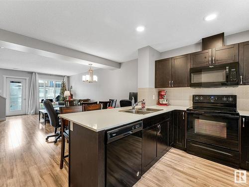 109 17832 78 Street, Edmonton, AB - Indoor Photo Showing Kitchen With Double Sink