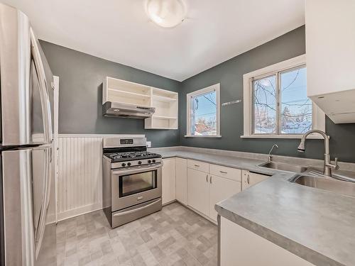 11617 89 Street, Edmonton, AB - Indoor Photo Showing Kitchen With Double Sink