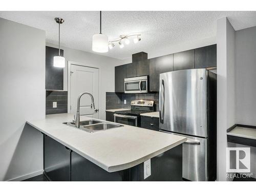 126 344 Windermere Road, Edmonton, AB - Indoor Photo Showing Kitchen With Stainless Steel Kitchen With Double Sink With Upgraded Kitchen