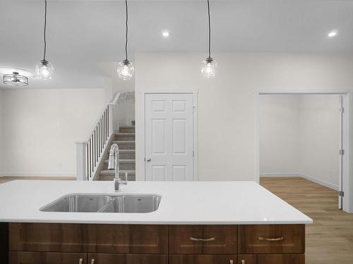 67 Nettle Crescent, St. Albert, AB - Indoor Photo Showing Kitchen With Double Sink