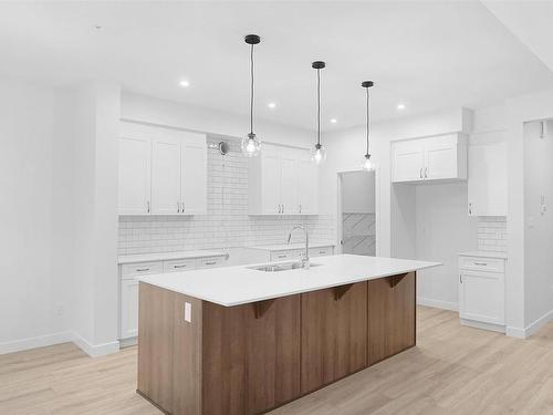 4934 Kinney Road, Edmonton, AB - Indoor Photo Showing Kitchen With Upgraded Kitchen