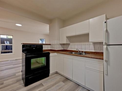 11712 84 Street, Edmonton, AB - Indoor Photo Showing Kitchen With Double Sink