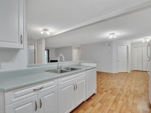 204 5106 49 Avenue, Leduc, AB - Indoor Photo Showing Kitchen With Double Sink