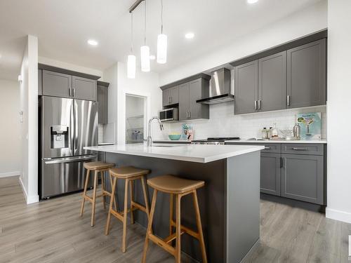 327 29 Street, Edmonton, AB - Indoor Photo Showing Kitchen With Upgraded Kitchen